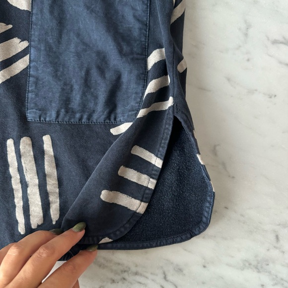 Bobo Choses 4-5Y Scratches All Over Long Sleeve Fleece Dress Navy Blue - Picture 2 of 5